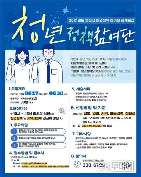  1기 ‘청년정책참여단’ 포스터 (사진제공=영천시)