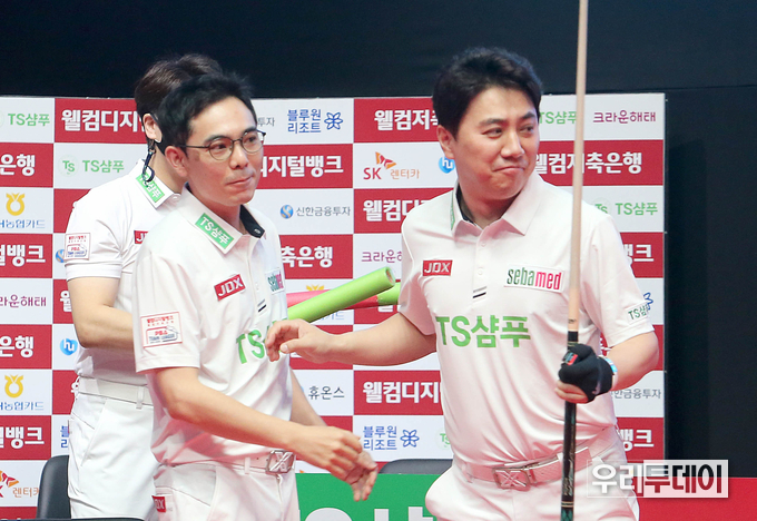 TS샴푸 한동우 김종원선수 (사진제공=프로당구협회 PBA)