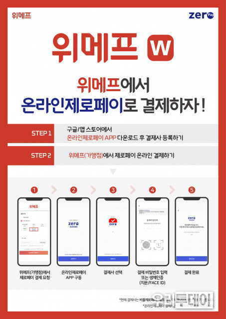 온라인 직불 간편결제 제로페이 서비스가 위메프에서 오픈했다고 23일 밝혔다. (포스터제공=위메프)