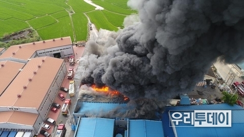 재생의류 공장화재 (사진제공=대구소방본부)