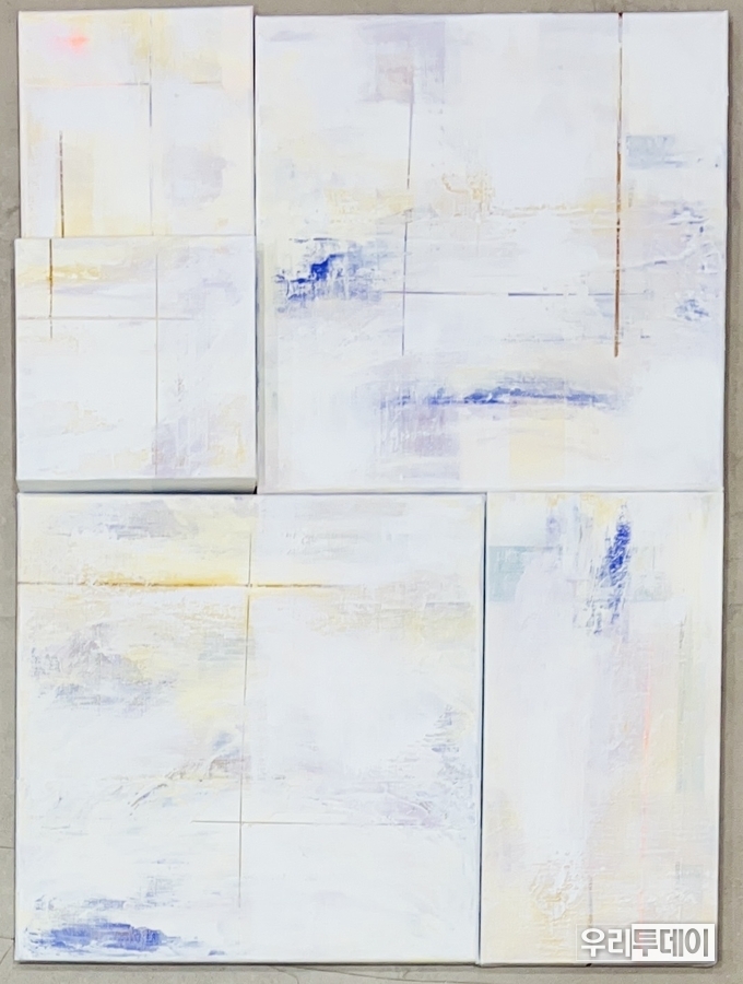 <strong>전시 총감독 한서경 작가의 2024년 작품 / 주제 The laws of nature. 2024 No.2 650x850mm. acrylic on</strong>