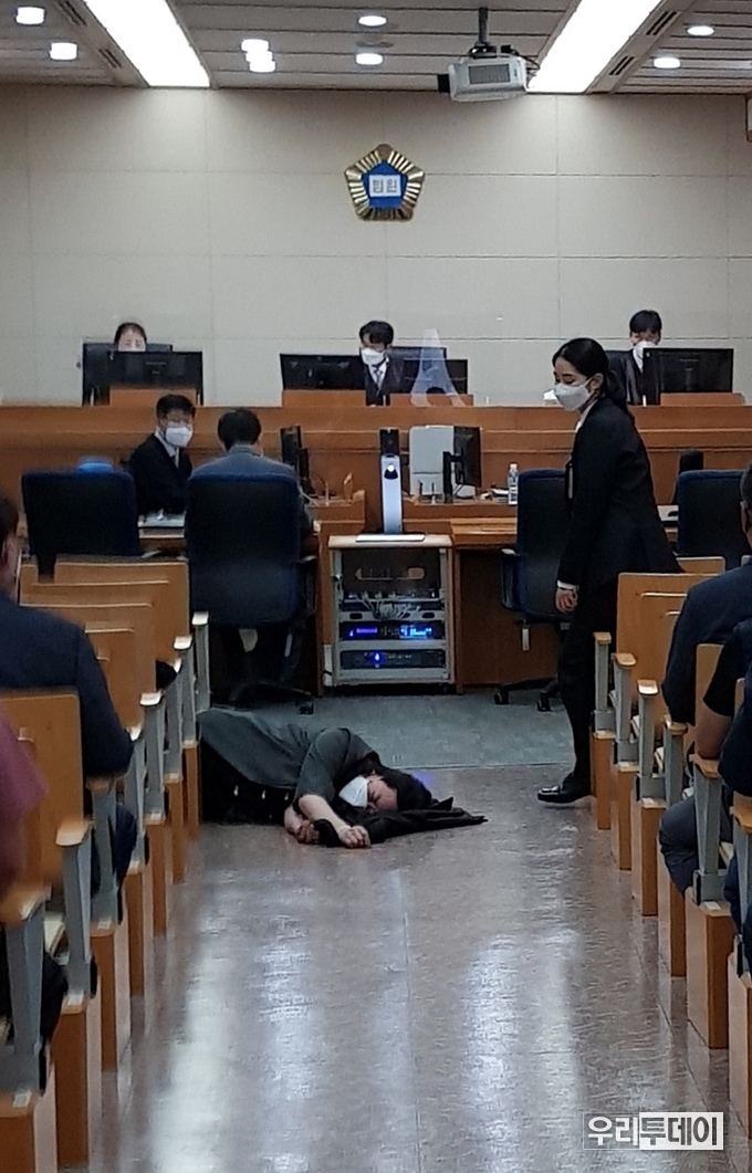 해당 판사가 '방송국에 제보하라!'는 등 발언을 했기 때문에 별도의 모자이크 처리 등은 생략했다, <제공 : 제보자> 