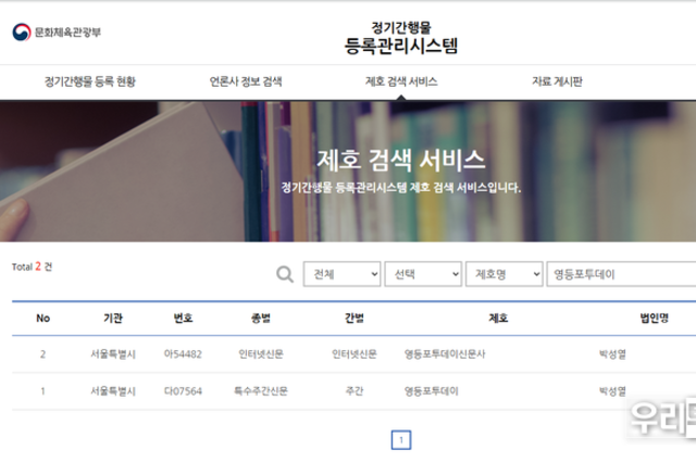 [기자수첩] 영등포 지역언론, '특수주간신문'이 정치를 거론 논란...영등포투데이.영등포시대는 '특수주간신문'